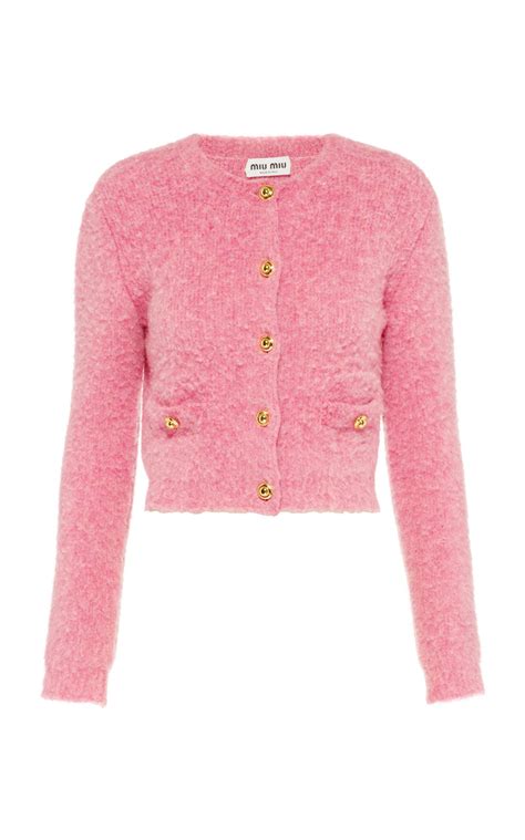 miu miu cardigan pink
